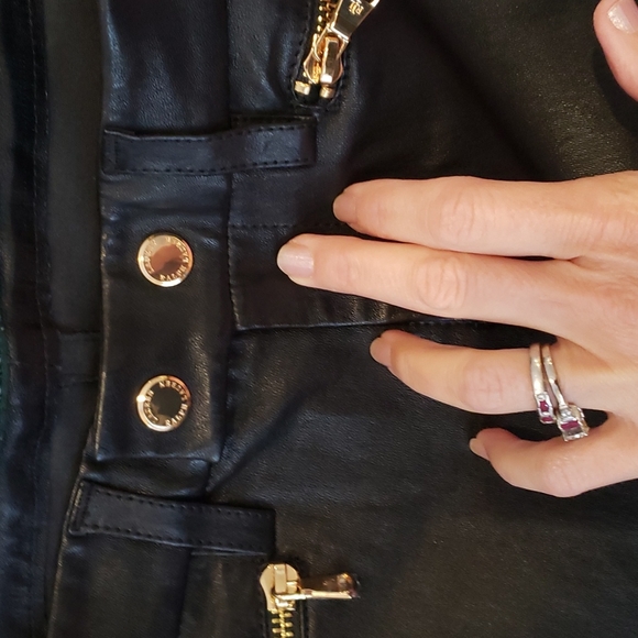 Ralph Lauren pleather moto trousers - Picture 2 of 5